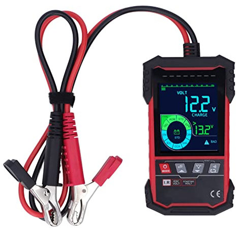 aqxreight Auto -Batterie -Tester 12V 24 V 100? 1999 CCA LOAD KEUTIVE ANSCHUSSENMERSCHAFTEN TESTELLER FÜR DEN LKW -Marine 3,2 -Zoll