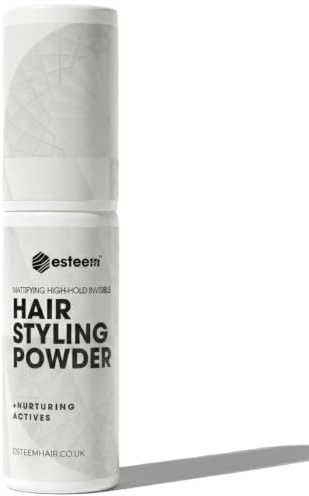 Esteem Hair Styling Powder for Men 0.56 oz (16g) | Texture Powder | Matte Finish | Nurting Active Ingredients | | Volume & Texture | Lightweight | Non-Sticky | No Shine | Pump Bottle