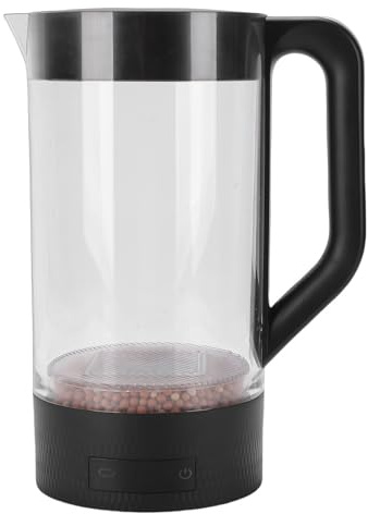 Jiawu Jarra de Agua de Hidrógeno, Capacidad de 2 Litros, 2 Niveles de Hidrógeno Ajustables, Máquina de Agua de, Generador de de con Bloqueo de Súper Largo para Viajes en el Gimnasio en Casa