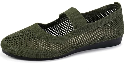 Ballerine da Donna Scarpe Estive per Donne Balletto Casual Balletto Le Donne in Gravidanza Leggera A Maglia Scivolano su Poco Profondo
