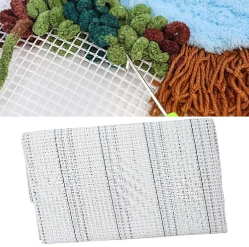 Tela de Rejilla para Tufting 100x150 cm, Malla Resistente para Punch Needle y Alfombras DIY, Ideal para Bordado, Crochet y Decoraciones Personalizadas del Hogar