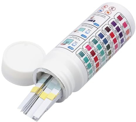 Pool Testing Strips - 100 Sheets 7 iņ 1 Chlorine PH Pool TestStrips | Spa Test Strips for SwimmingPool Hot Tub Water Quality Testing Kit Accurate Quick Water Analysis