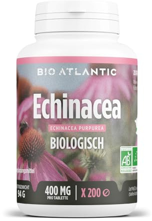 Bio Echinacea - 1200 mg pro Tag - 200 tabletten | Premium Naturprodukt & Rein pflanzlich