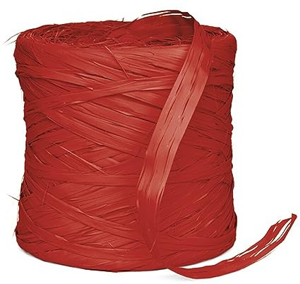 Geschenkbast-Raphia Geschenkband rot 200 m, 1 Rolle(n)