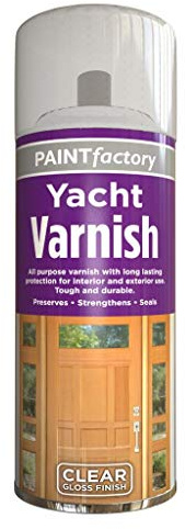 400ml Paint Factory All Purpose Yacht Varnish Clear Gloss Spray Can Sprays Professional Satin Finish Spray Wood Color Paint (3)