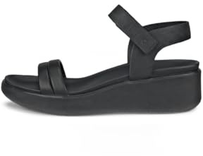 ECCO Flowt Wedge Lx W, Scarpe con Cinturino alla Caviglia, Donna, Nero (Black/Black), 39 EU