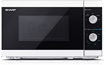 SHARP MS01E Mikrowelle (Mikrowelle: 800W, 5 Leistungsstufen, Auftaufunktion, Abmessungen: 440x258x344cm), weiß