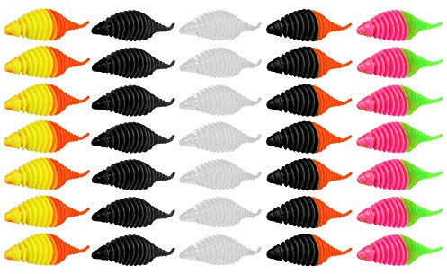 35 FTM Omura Baits Pongo Junior 4cm Krill - Forellenjigs, Softbaits zum Ultra Light Forellenangeln, Forellenköder, Gummiköder für Forellen