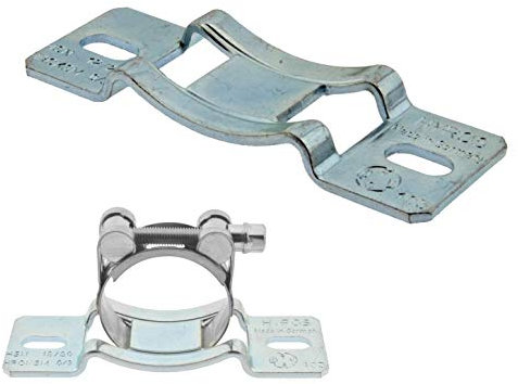 Konsole für Schlauchschellen bis 25 mm, für Rohr Ø 101-118 mm Stahl verzinkt