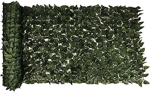 Künstliche Hecke Künstliche Efeu Garten Sichtschutz Blickschutz Sichtschutz Efeu Gitterwandgitter für Garten- und Hofdekoration im Freien. Künstliche Efeuzaunblatt- und Weinreben-Sichtschutzdekora