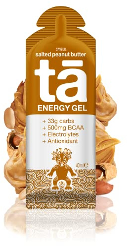 TA ENERGY - Gel Energétique - Salted Peanut Butter x24 - Energie - Sodium - BCAA - Antioxydants - Idéal pendant les activités sportives 133Kcal