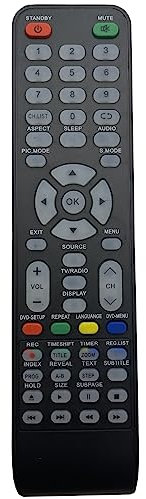 Nouvelle Remplacement Schneider Télécommande adaptée à TV Schneider LD32-SCA05HB LD32-SCN06HB LD40-SCN06FHB LED32-SCP200H LED32-SCPX200H LED43-SCP200K- Aucun Réglage Requis