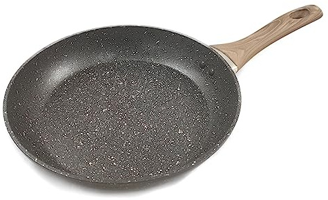 Rumplex Padella per friggere 22 cm, rivestimento antiaderente e antigraffio, in alluminio, compatibile con tutti i fuochi, compresa l'induzione, cottura sana, presa perfetta