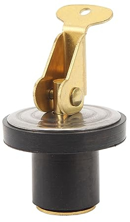 Boot Garboard Drain Plug, Messing-Ablassschraube mit starker Abdichtung, Härte, rostfrei, Kompression Ablassstopfen, Ersatz-Ablassschraube, Boot-Stopfen für Boot Marine (3/4
