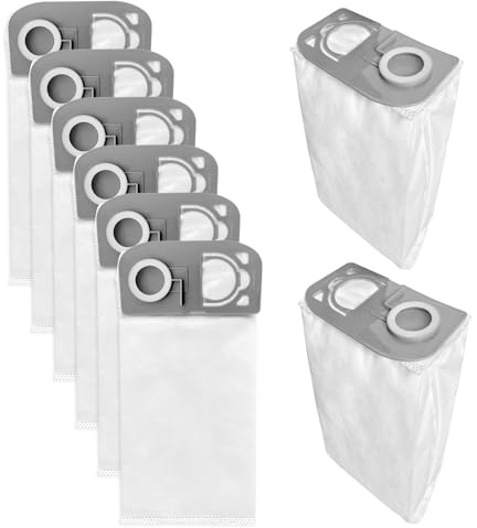 8 Pack HEPA R25 Vacuum Cleaner Bags Compatible for Riccar R25 Series R25S, R25D, R25P Upright Vacuums, #Part R25HC-6