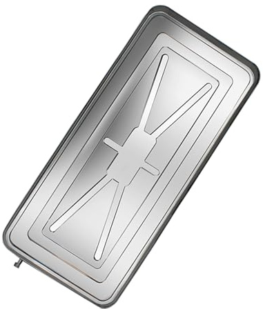 Vassoio per l'acqua del condizionatore d'Aria in Acciaio Inossidabile Vaschetta raccogligocce Raccolta condensa Vassoio per Cuscino antigoccia,Kit di Scarico per sistemi HVAC a Pompa di Calore