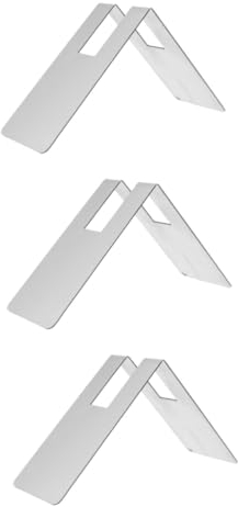 OUNONA Lot De 3 Porte-filtres Robustes En Acier Inoxydable Design En V Capacité Pour Le Rangement Des Filtres Anti-