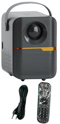 Junterone P10 Smart 4K WiFi Portable 1080P Home Cinéma Vidéo LED Bluetooth Mini Projecteur Android 10 Projecteur Prise UE (Noir)