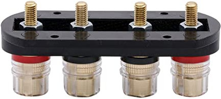 CXVFY 1 set R Connettore in ottone Binding Post Speaker Stage Amplificatore Amplificatore Uscita Altoparlante terminale a quattro posizioni Accessori Cablaggio