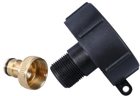TYNXK Accessoires pour Tonneaux De Pluie Thicken S60*6 to 3/4 IBC Tank Adapter IBC Hose Valve Connector 1000L Water Tank Rain Barrel Water Tube Fittings Montage du Collecteur De Pluie