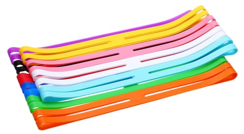 sourcing map Silikon-Gummibänder, 30,5 cm, verschiedene Größen, groß, stark, elastisch, für Druckkochen, Büro, Puzzles, Brettspiele, 10 Stück