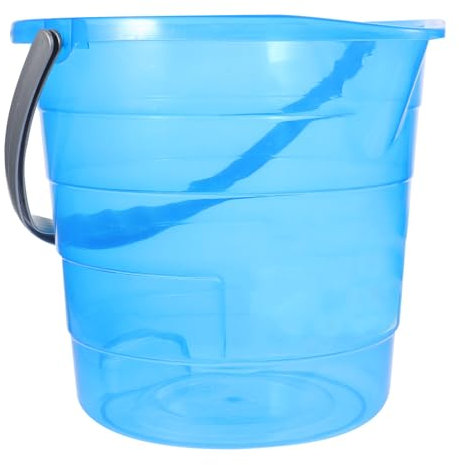 WRITWAA Cubo De Agua De Plástico con Asa Portátil Cubo Multiusos para Hogar Lavandería y Limpieza Fácil Transporte
