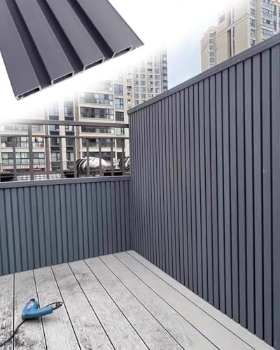 Panel de valla de listones, sin astillas y resistente a la intemperie, ideal para barreras de perros y privacidad en el patio trasero