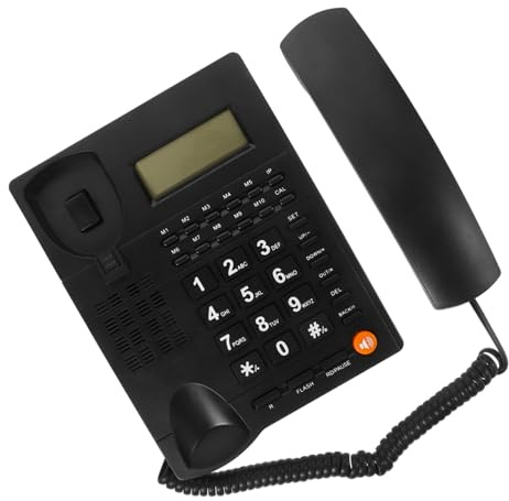 GARIOUANS Téléphone Fixe Filaire à Gros Boutons pour Maison et Bureau Simple Utilisation avec Surface Lisse Adapté Aux Personnes Âgées et Usage Quotidien