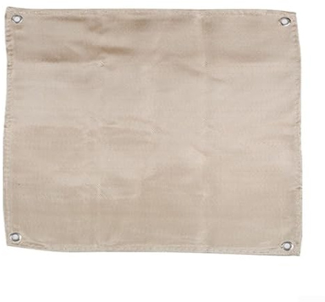 Alfombrilla ignífuga para barbacoa para seguridad ignífuga para uso en terraza y patio (45 x 45 cm)