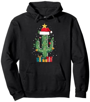 Chapeau de Sapin de Noël Cactus Sweat à Capuche