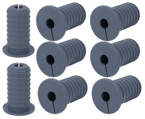 8pcs 3/4 Inch Cable Grommets for Starlink, Anti-Slip Cable Routing Kit | Split Wall Hole Pass Through Bushing Grommet for Ethernet/TV Wires Waterproof Cord Protection Accessories(19mm Dia, Gray)