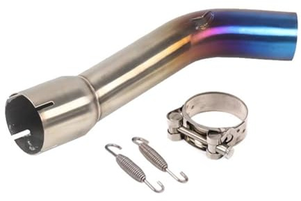 Generic Exhaust Pipe Silencer Motorcycle Exhaust Middle Link Pipe For FZ1 FZ1N FZ1000 FZ 1N 1 N 1000 2006-2015 Escape Mid Tube Slip On Connector Muffler Motorbike Connecting Tube