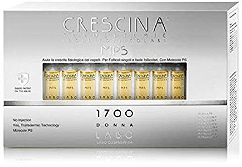 Labo Crescina, Transfermic MPS Isolale, Follicolare, RI-CRESCITA 1700, Anti-Haarausfall für Damen, 20 Ampullen