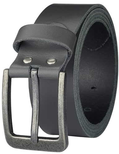 Manza Gürtel Ledergürtel Damen Herren 4cm breit echtes Leder Handgemacht Jeansgürtel Rindleder MADE IN GERMANY NEU #4M520