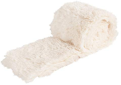 Ideen mit Herz Kunstfell-Band Plüsch | Fellstoff | 8 cm breit | 2 m lang | ideal zum Basteln, Nähen, Dekorieren | Tischläufer