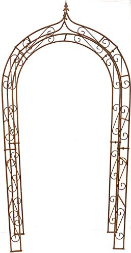 Alt Mebel Ihr Gartentraum Überleitung breit 120 cm, Höhe 236 cm, Gewicht 25 kg, Tiefe 36 cm Edelrost Massiv Eisen Gute Qualität Stabil 12 mm Stabil