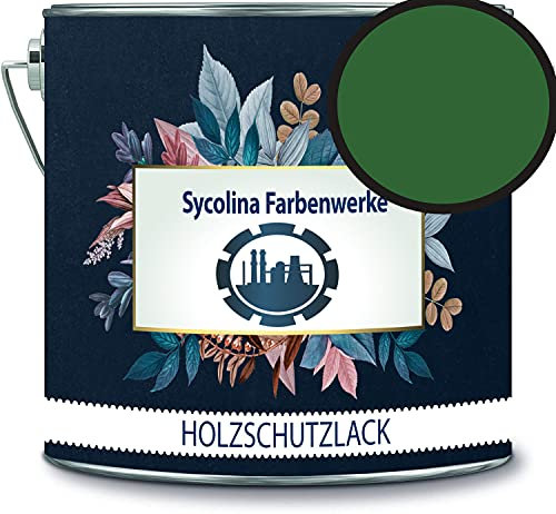 Sycolina - Vernice protettiva per legno, resistente alle intemperie, protezione a lungo termine dalle intemperie, colore verde foglia RAL 6002