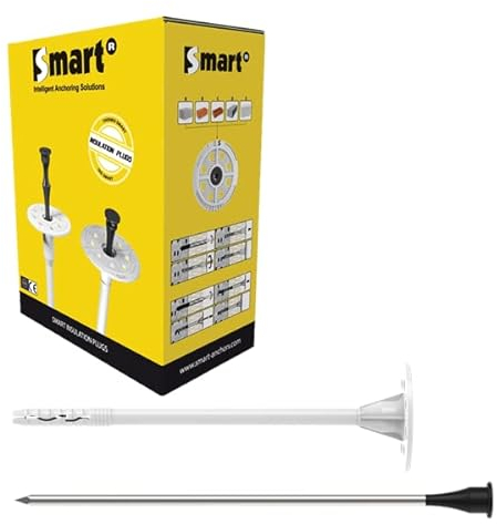 Tellerdübel Dämmstoffdübel Ø 10 mm Tellerdübel mit Metalldorn Wärmedämmung (10 x 220-100 St.)