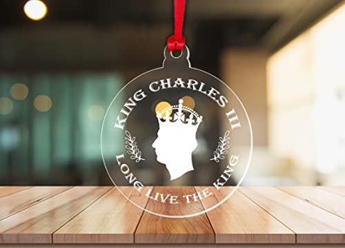 King Charles III Coronation Bauble Souvenir Commemorative Ornament Keepsake