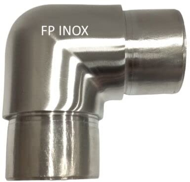 Coude arrondi inox A2 Satinée Pour Tube Diamètre 42.4mm Epaisseur 2mm Garde Corps