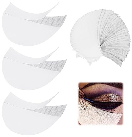 GWAWG 150 patchs de maquillage pour les yeux et patchs de fard à paupières pour les extensions de cils, Eyeliner et maquillage des lèvres pour prévenir les résidus de maquillage des yeux et des lèvres