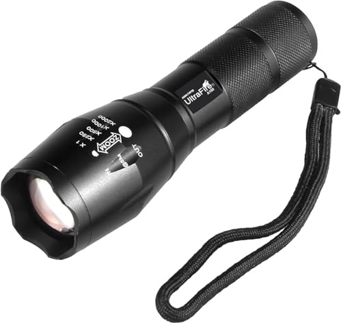 Ultrafire Lampe Torche IR 940 nm Zoomable, Lampe de Poche Infrarouge Monomode, Pour Utilisation avec des Équipements de Vision Nocturne, A100-IR