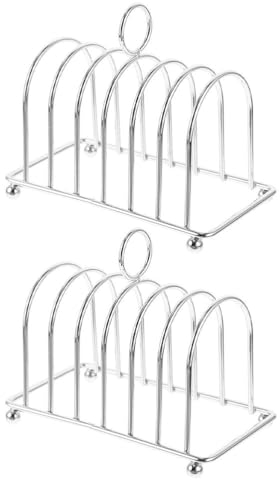 2pcs Toast Rack Toast Holder Bread Loaf Stand Cooling Rack Toast Table Serving Breakfast Camping Toaster Accessory