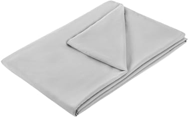 Light Grey Weighted Blanket Cover, 48 x 72, Removable, 8 Ties