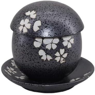 WouND Coquetier à la Vapeur de Style Japonais, Bol en céramique avec Couvercle, Tasse à ragoût, Bols à Dessert, Bol à Soupe à la Vapeur, Tasse à Vapeur