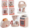 Pretend Play Kitchen Appliances Toys,Pretend Role Play Toys with Coffee Maker, Blender, Toaster and Mixer with Realistic Lights& Sounds, Ages 3+