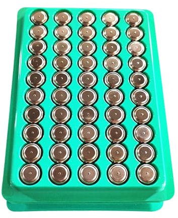 GMBYLBY Lot de 50/100 piles bouton AG10 LR1130 1,55 V 1130 piles bouton SR1130 LR54 pour montre portable