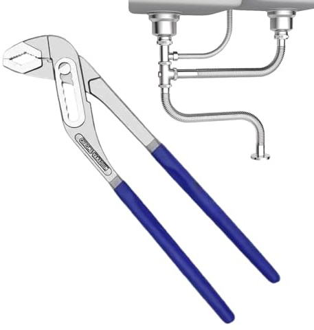 Pinza articolata regolabile, pinza a morsetto regolabile, pinza a becco lungo, pinza per giunti scorrevoli, pinza diagonale, pinza per pompa dell'acqua con manici bi-materiale per riparazioni