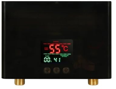 WESLNN Instant Water Heater Bathroom Kitchen Wall Mounted Electric Water Heater LCD Temperature Display With Remote Control(5500W Black)