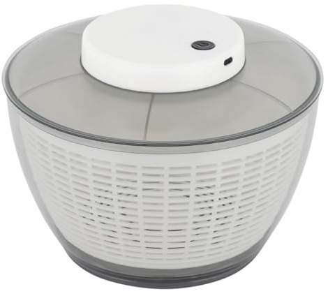 vinnyooc centrifuga elettrica per insalata disidratatore vegetale per lavaggio e asciugatura di frutta e verdura, per mescolare insalate, 4,75L